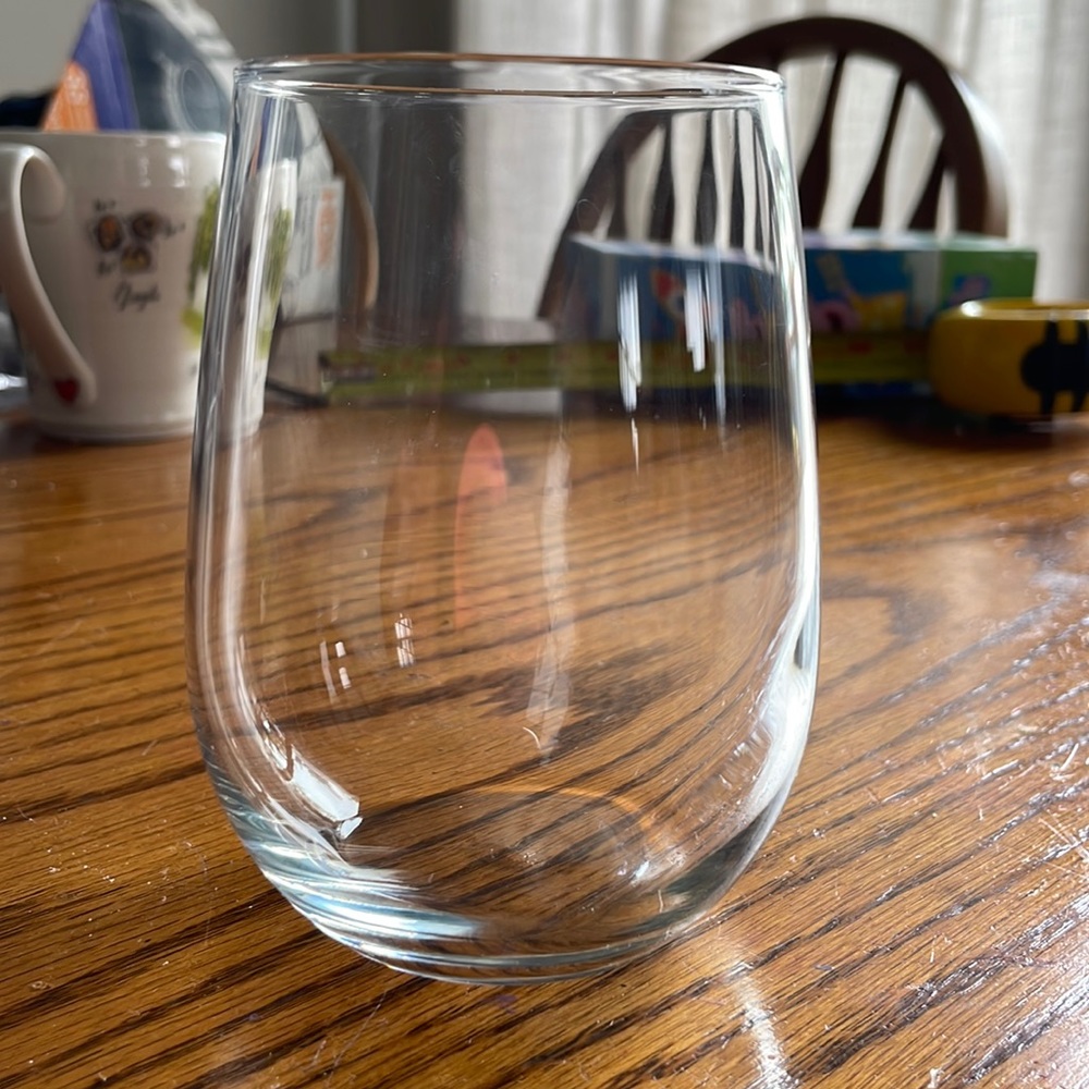 Crate and Barrel Stemless Wine Glasses - Set of 8